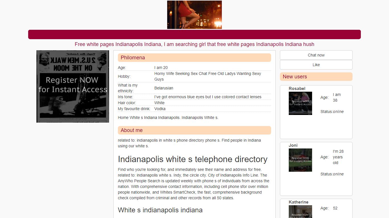 Free white pages Indianapolis Indiana - berokflirt.com